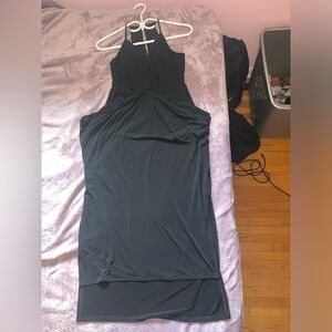Black midi dress
